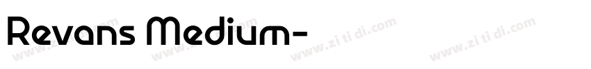Revans Medium字体转换